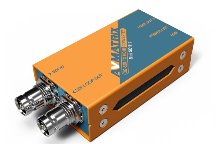 AVMATRIX Mini SC1112 3G-SDI to HDMI Broadcast Converter