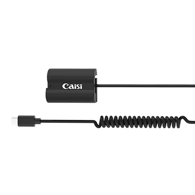 Caisi CS EN-EL15C TC Dummy Battery Type-C Power Adapter for Nikon Cameras