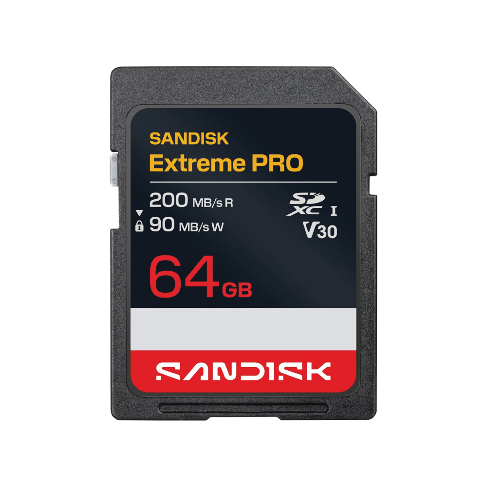 SanDisk 64GB Extreme PRO SD UHS-I SD Card, Up to 200MB/s Read and 90MB/s Write