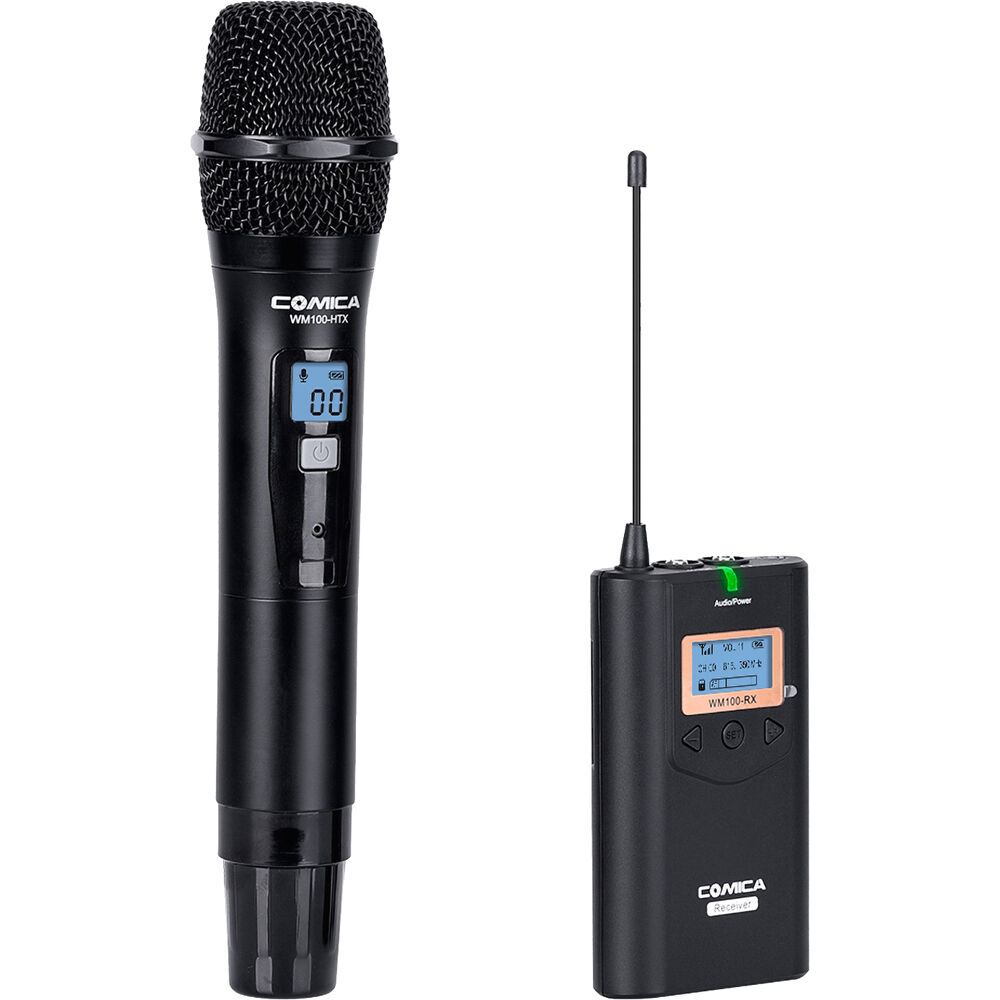Comica Audio Camera-Mount Wireless Handheld Microphone System CVM-WM100H