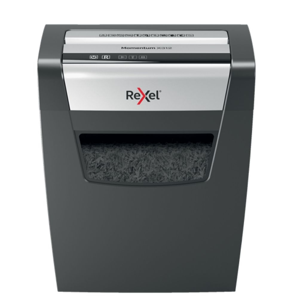Rexel Momentum X312 Cross Cut Paper Shredder | 12 Sheets, 23 Litres, P3