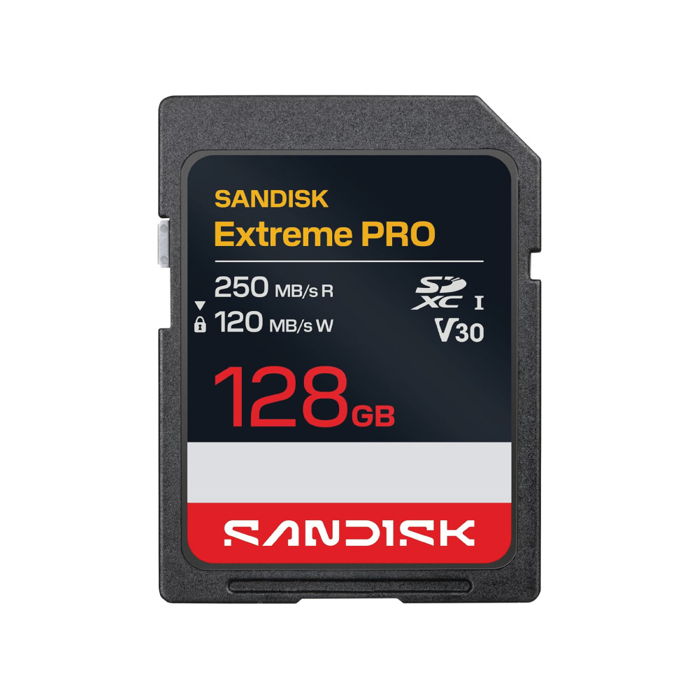SanDisk 128GB Extreme PRO SD UHS-I Card, Up to 250MB/s Read and 120MB/s Write