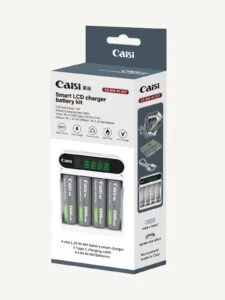 Caisi AA Rechargeable Batteries With Lcd Charger