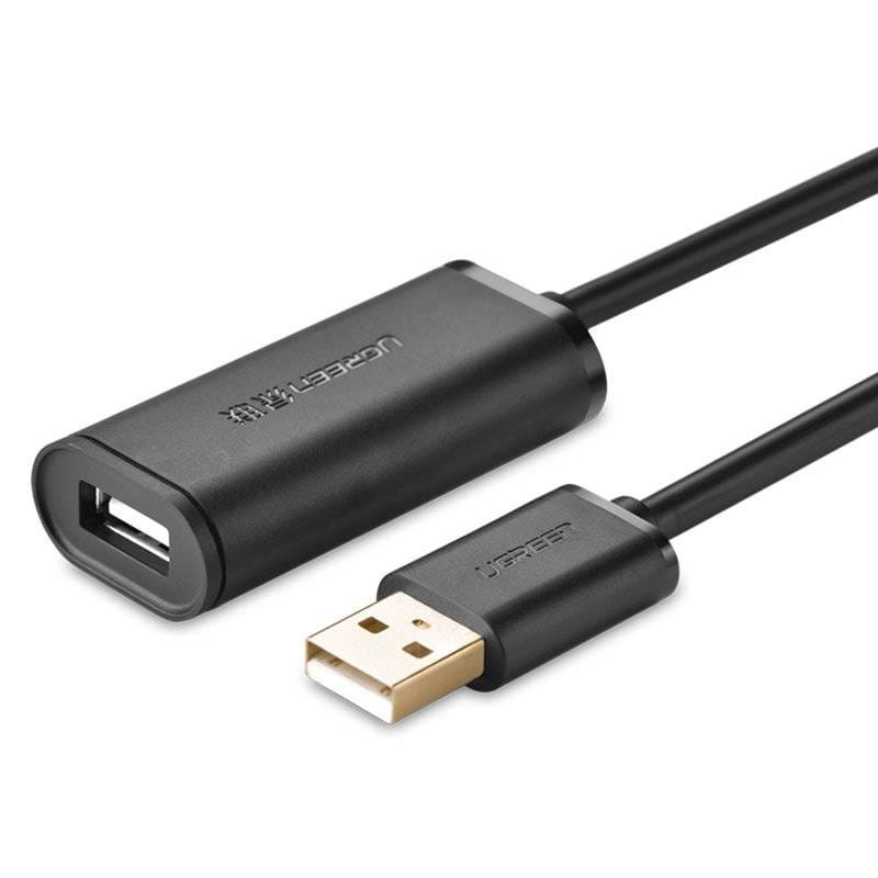 UGREEN Active Cable USB 2.0 Extension Cable 480 Mbps 20 Metres Black (US121 10324)