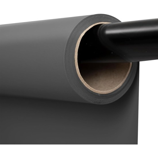 Beauty 2.78mx11m Seamless Background Paper (#200 Carbon Grey)