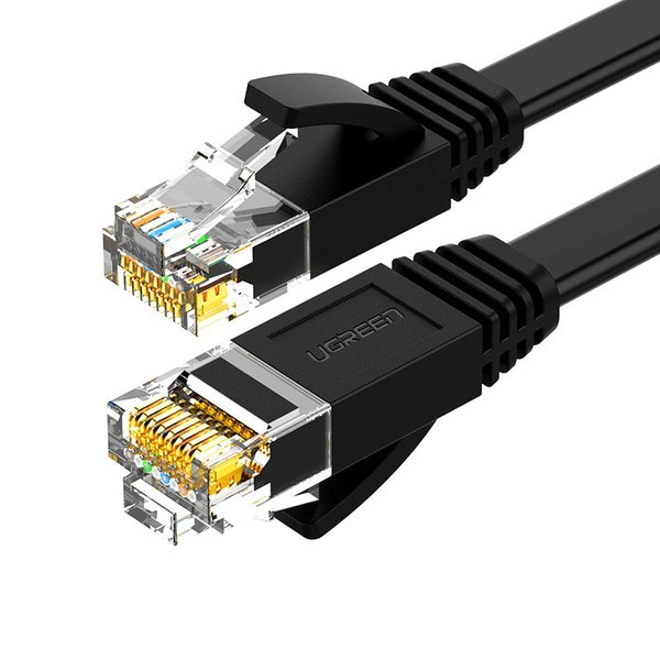 UGREEN NW102 50182 Flat LAN Ethernet Cable Cat. 6 30m – Black